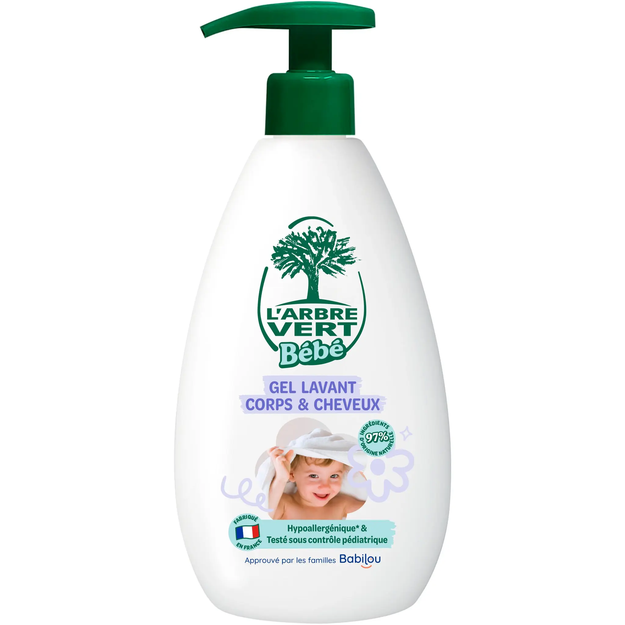 L'ARBRE VERT Bébé Gel lavant corps et cheveux