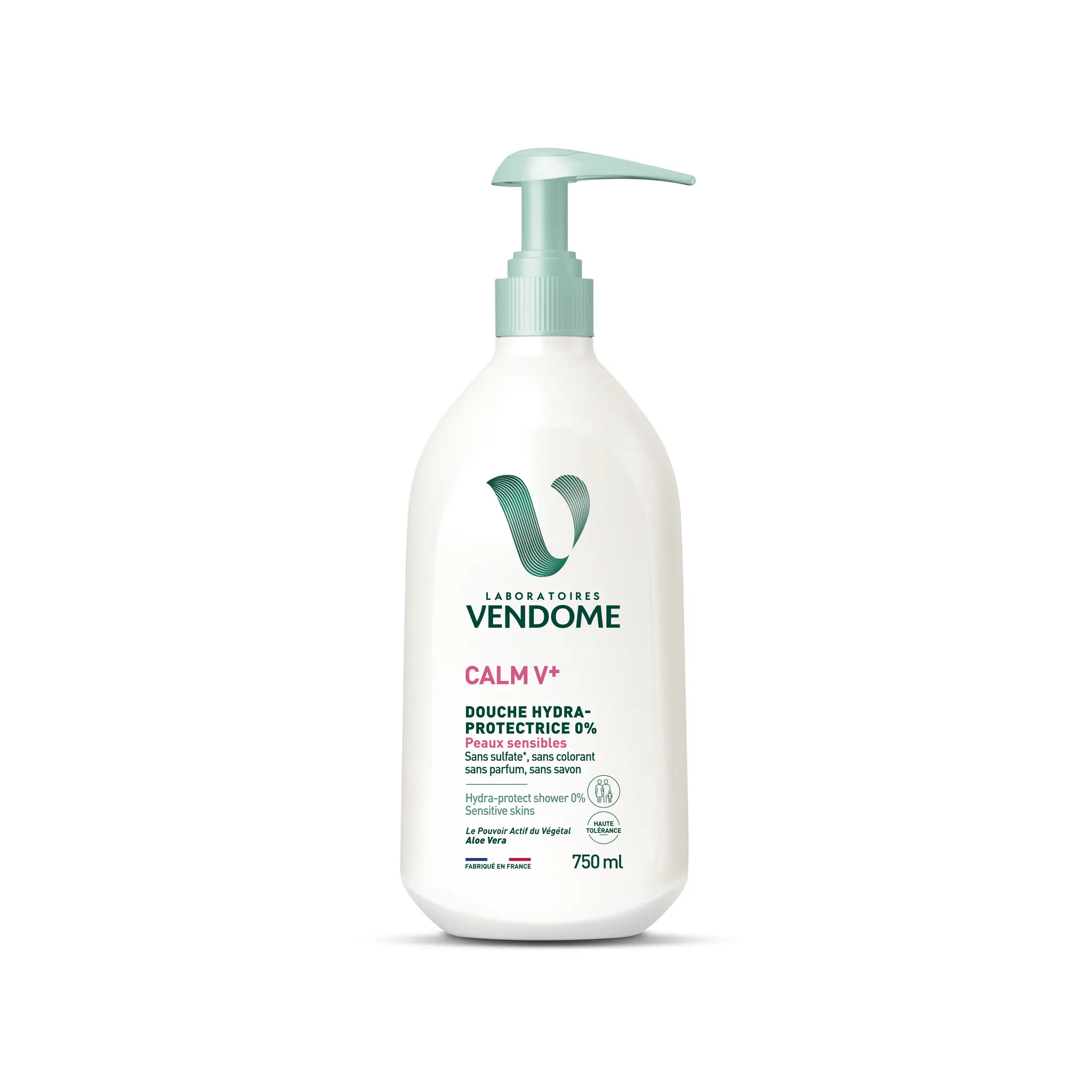 LABORATOIRES VENDOME Calm V+ gel douche hydra protectrice 0% peaux sensibles