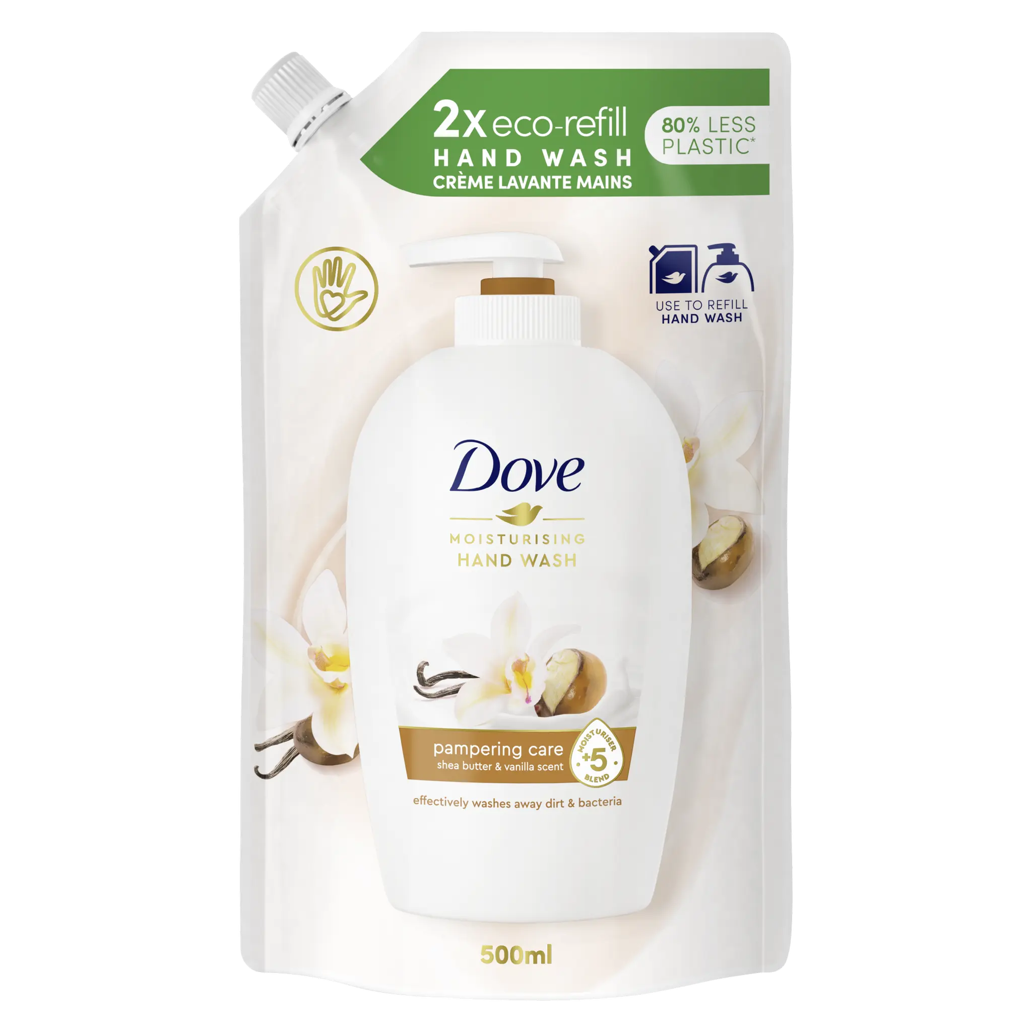 DOVE Recharge crème lavante mains beurre de karité et vanille