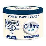 LE PETIT MARSEILLAIS Crème hydratante corps mains visage au lait peaux très sèches