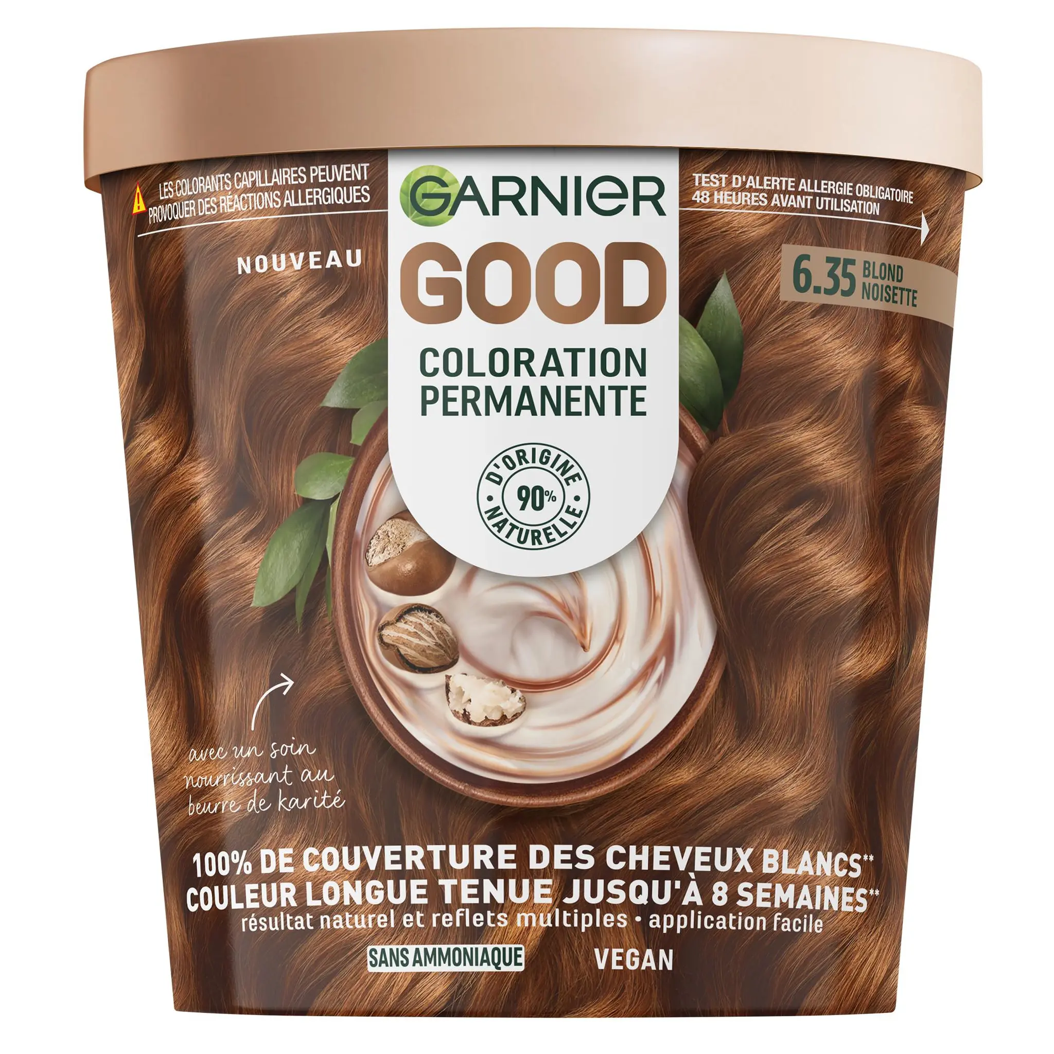 GARNIER Good Coloration permanente 6.35 blond noisette