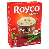 Royco Soupe Crème d'asperge et croûtons instantanée en sachet individuel, 60g