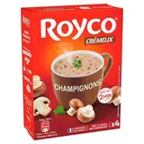 Royco Soupe Crème de champignons instantanée en sachet individuel, 64g