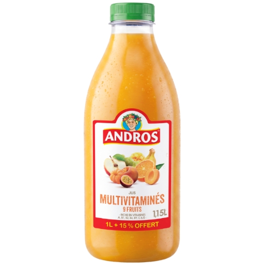 Jus Multivitaminés 9 Fruits ANDROS