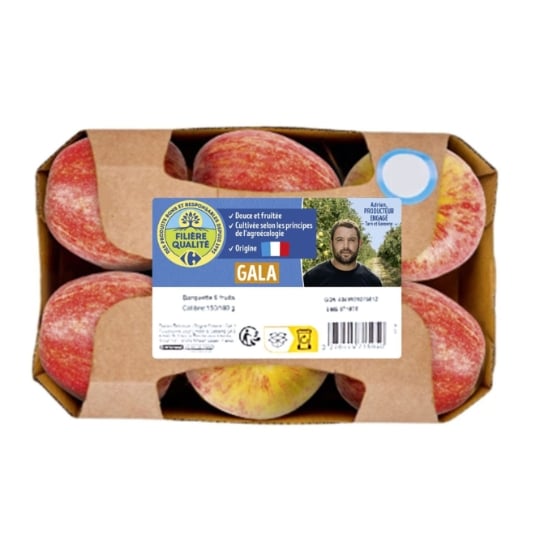 Pommes gala agroécologie FILIERE QUALITE CARREFOUR