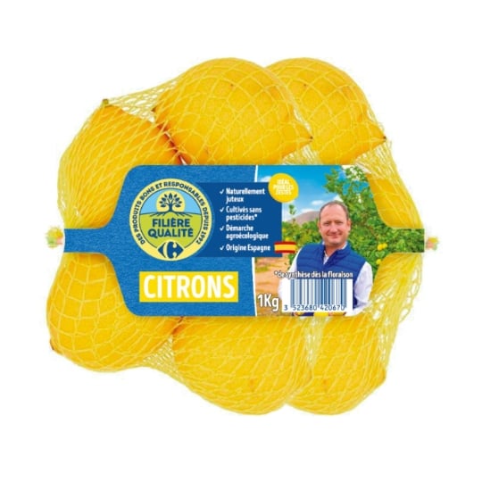 Citrons Jaunes FILIERE QUALITE CARREFOUR