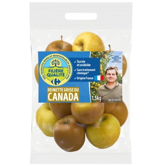 Pomme reinette grise du Canada FILIERE QUALITE CARREFOUR