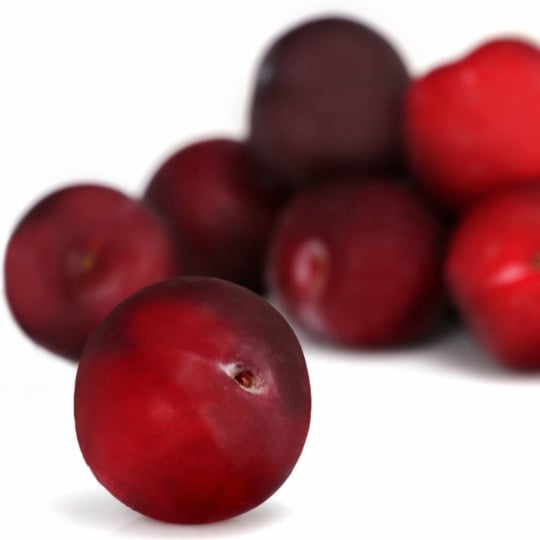 Plateau de prune rouge