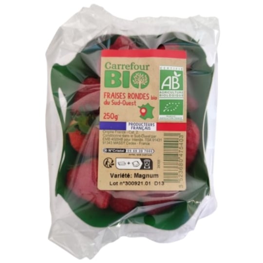 Fraises rondes CARREFOUR BIO