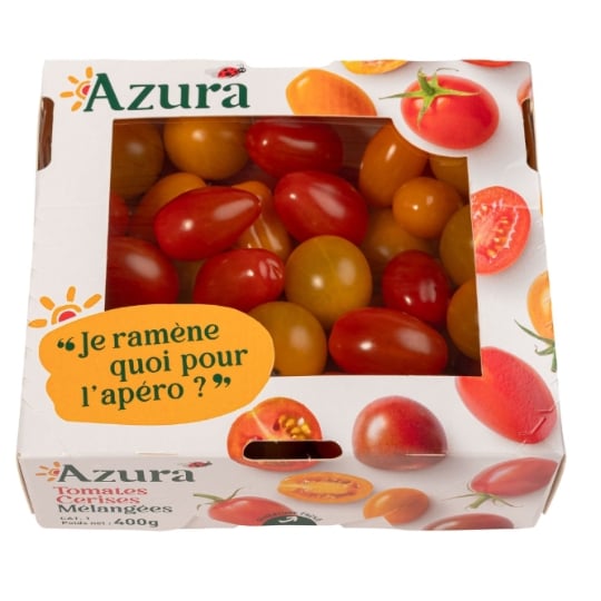 Tomates cerises rondes et allongées
