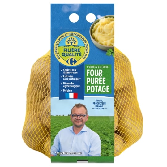 Pommes de terre four, purée, potage agroécologie FILIERE QUALITE CARREFOUR