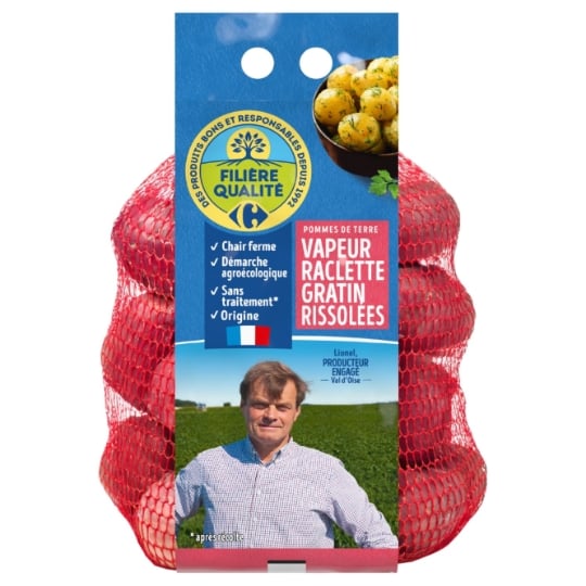 Pommes de terre vapeur, raclette, gratin, rissolées FILIERE QUALITE CARREFOUR
