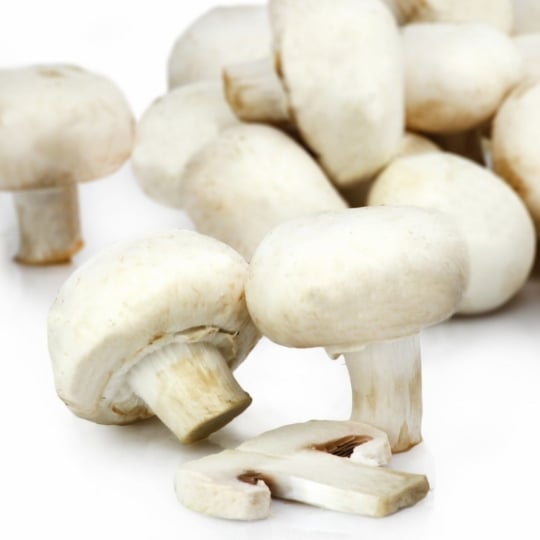 Champignons blancs pieds coupés