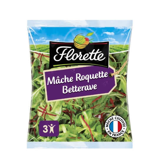 Salade Mâche Roquette Betterave FLORETTE