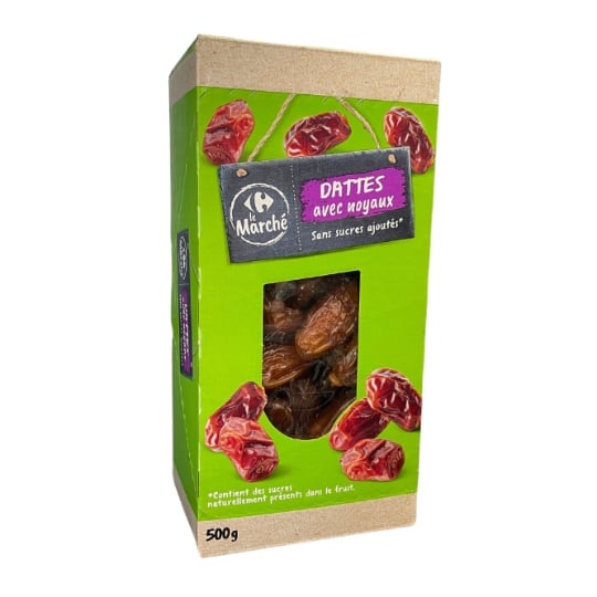 Fruits secs dattes avec noyaux CARREFOUR