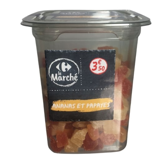 Ananas et papayes en morceau CARREFOUR LE MARCHE