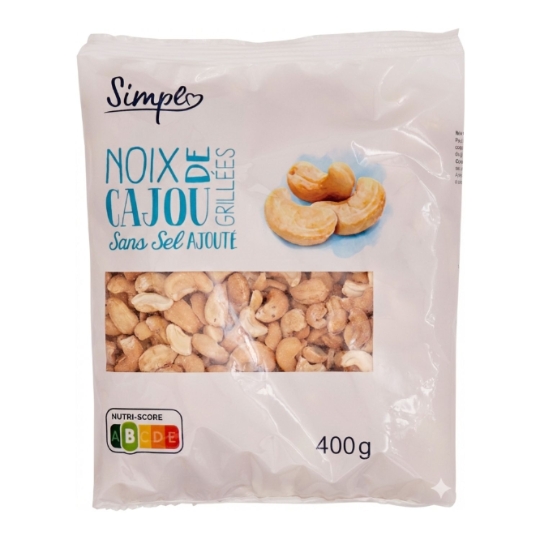 Noix de Cajou Grillées sans Sel SIMPL