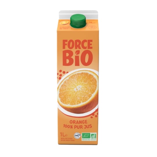 Jus D'Orange 100% Pur Jus Avec Pulpe Bio FORCE BIO