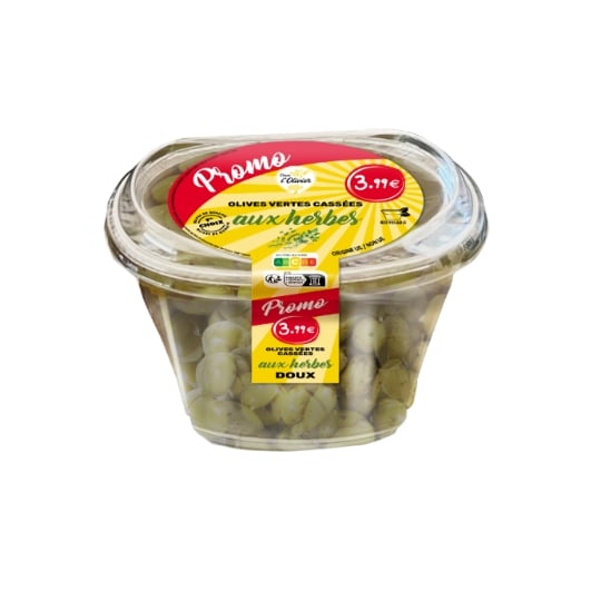 Olives Vertes Cassées aux Herbes SOUS L'OLIVIER
