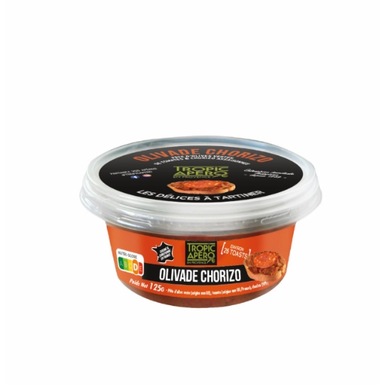 Olivade Chorizo Les Délices à Tartiner TROPIC APERO
