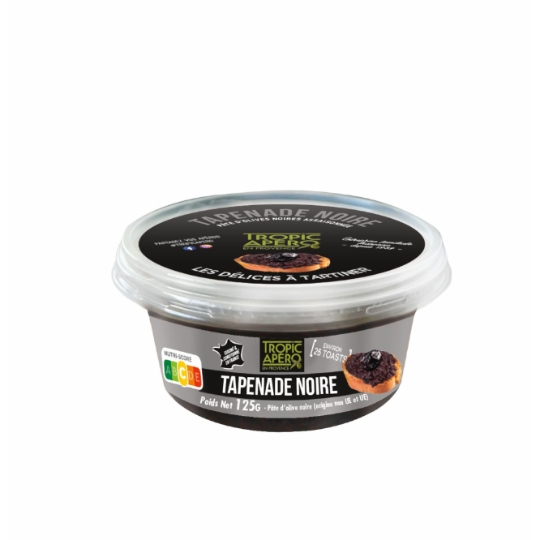 Tapenade Noire Les Délices à Tartiner TROPIC APERO
