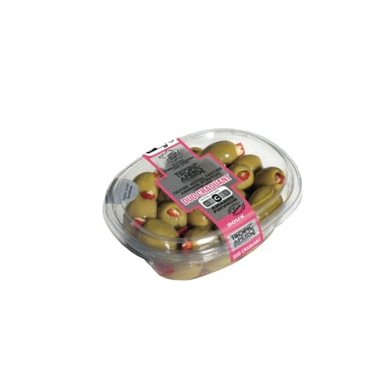 Olives Vertes Farcies Amande Poivron TROPIC APERO