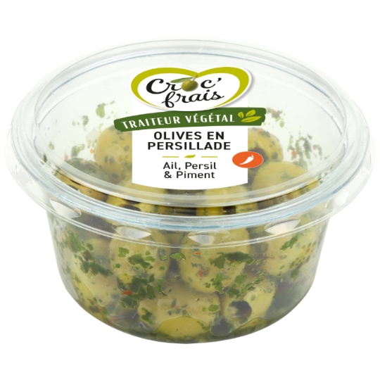 Olives en Persillade Ail,Persil & Piment CROC'FRAIS