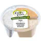 Trio Traiteur Houmous Tzatziki Ktipiti Végétal CROC'FRAIS