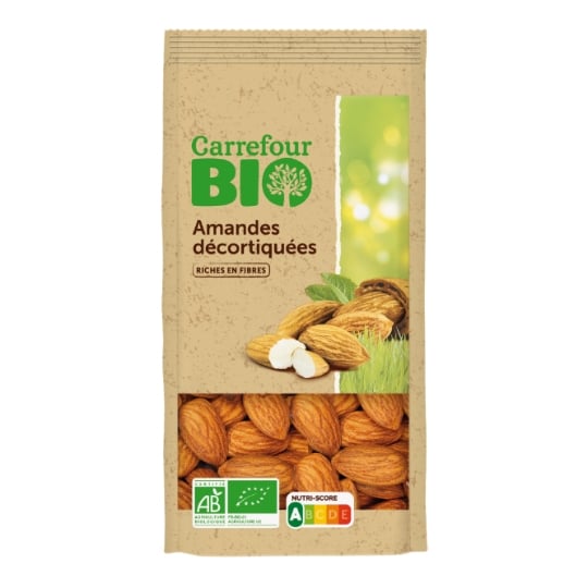 Amandes Décortiquées sans Sel Ajouté Bio CARREFOUR BIO