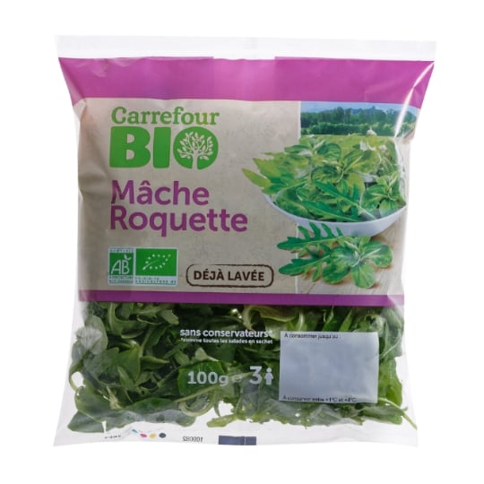 Salade  Mâche Roquette Bio CARREFOUR BIO