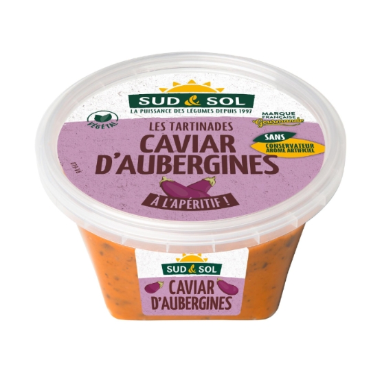 Tartinable Caviar d'Aubergines SUD & SOL