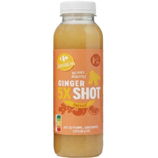 Shot gingembre pomme citron vert CARREFOUR