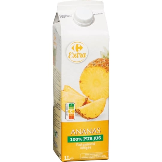 Jus D'Ananas 100% Pur Jus CARREFOUR EXTRA