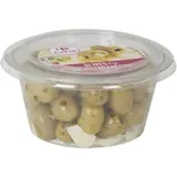 Olives vertes dénoyautées à l'ail ail et basilic CARREFOUR EXTRA