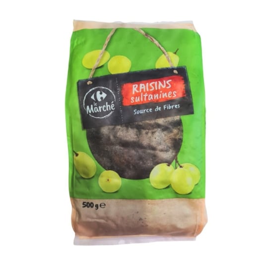 Raisins  sultanines  CARREFOUR LE MARCHE