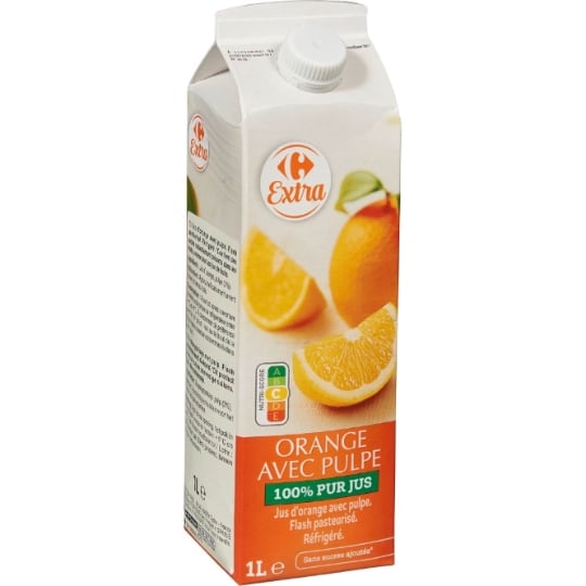 Jus d'Orange Avec Pulpe CARREFOUR EXTRA