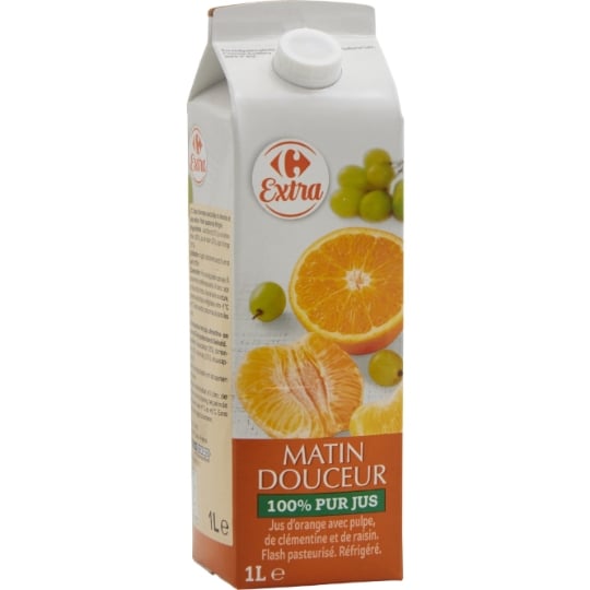Jus de fruits orange clémentine raisin CARREFOUR EXTRA