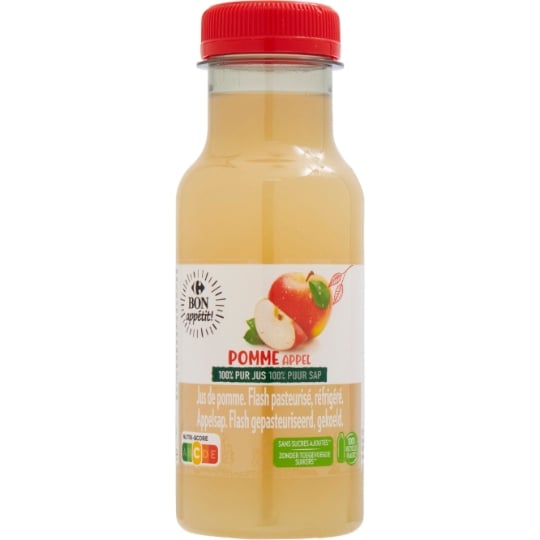 Jus de pomme pur jus CARREFOUR BON APPETIT !