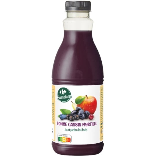 Jus Pomme Cassis Myrtille CARREFOUR SENSATION