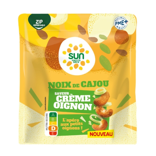 Noix de Cajou Saveur Crème et Oignon SUN