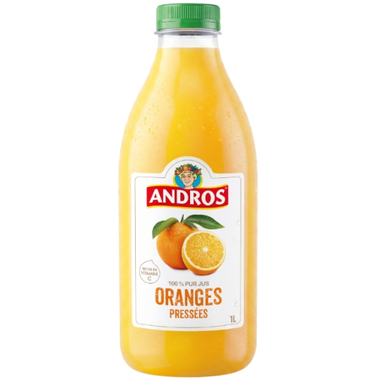 Jus D'Orange Pressées 100% Pur Jus Sans Sucres Ajoutés ANDROS