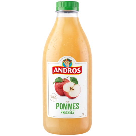 Jus De Pomme Pressées 100% Pur Jus Sans Sucres Ajoutés ANDROS