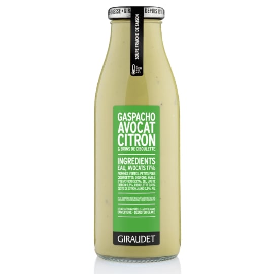 Gaspacho avocat citron GIRAUDET