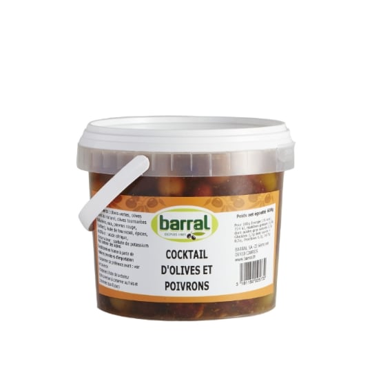 Olives Vertes aux Poivrons BARRAL