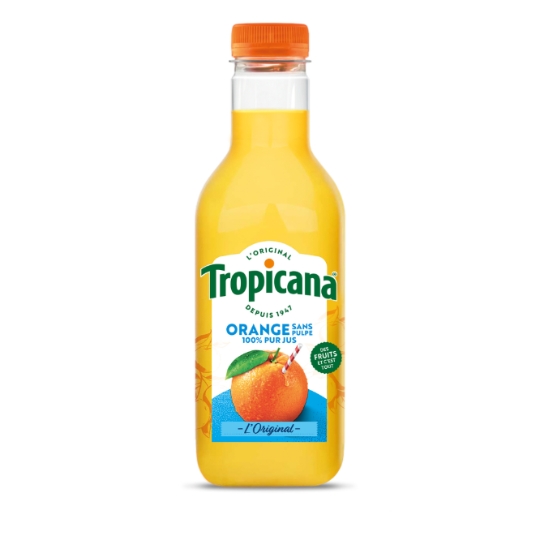 Jus d'Orange Frais Sans Pulpe Pur Jus TROPICANA