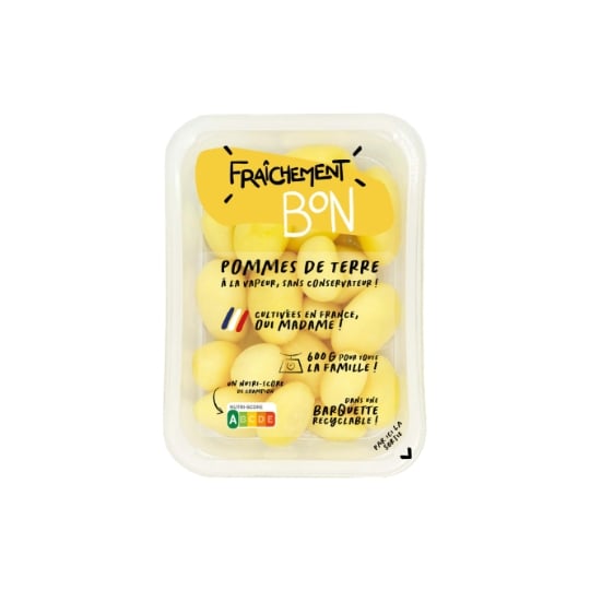 Pommes de terre entières cuite sans peau FRAICHEMENT CUIT