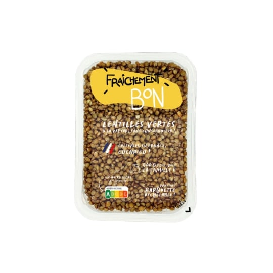 Lentilles vertes  FRAICHEMENT CUIT