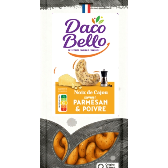 Noix de Cajou Saveur Parmesan & Poivre DACO BELLO