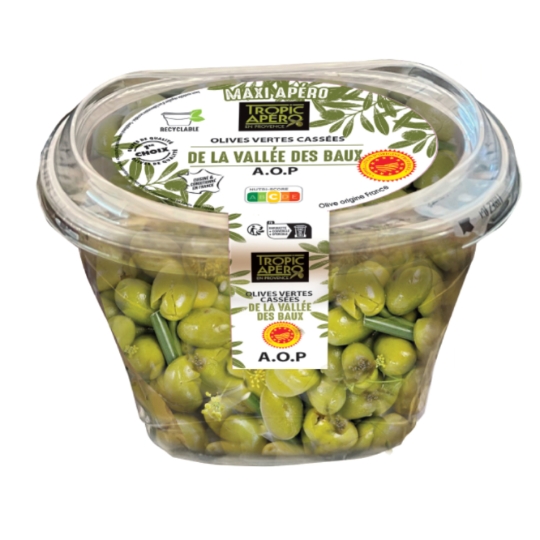 Olives Vertes Casséees de la Vallée des Baux AOP TROPIC APERO