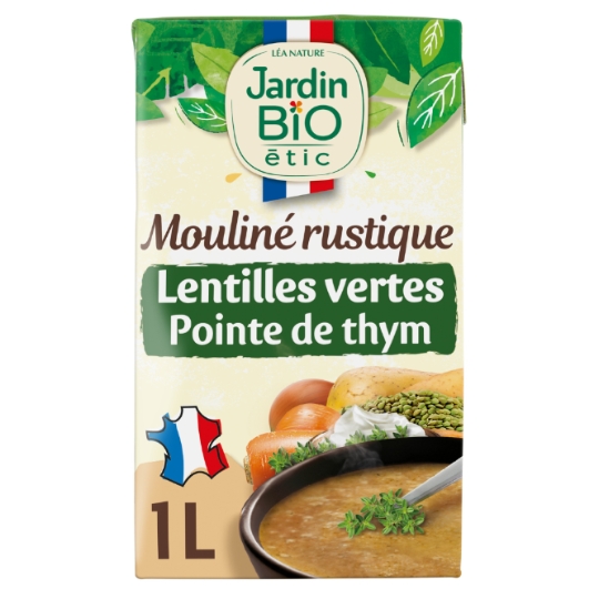 Soupe Moulinés Rustique Lentilles Vertes Bio JARDIN BIO